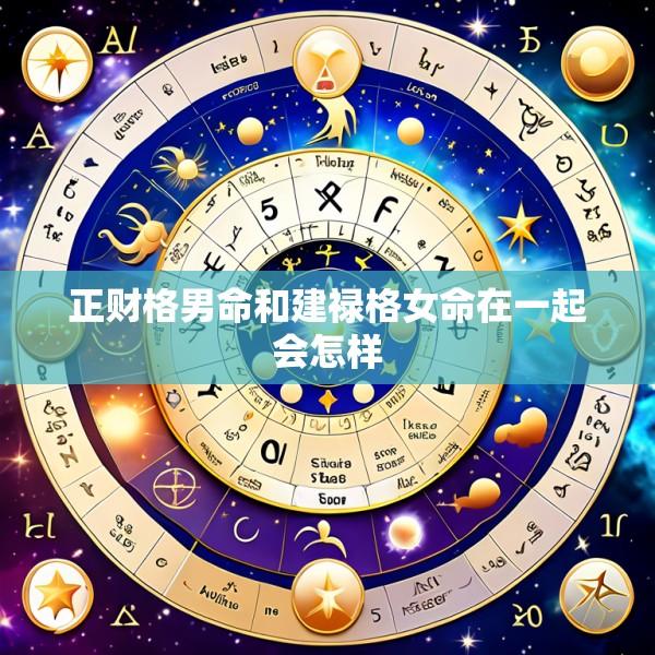 正财格男命和建禄格女命在一起会怎样
