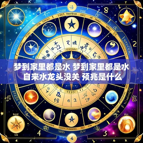 梦到家里都是水 梦到家里都是水 自来水龙头没关 预兆是什么