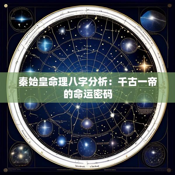 秦始皇命理八字分析：千古一帝的命运密码