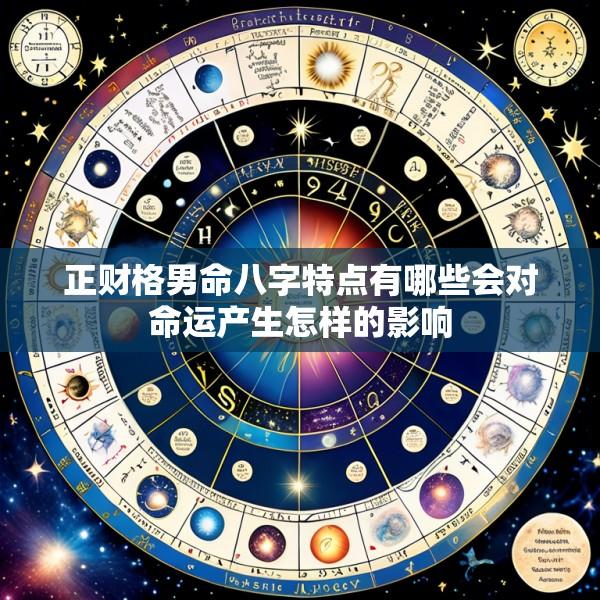 正财格男命八字特点有哪些会对命运产生怎样的影响