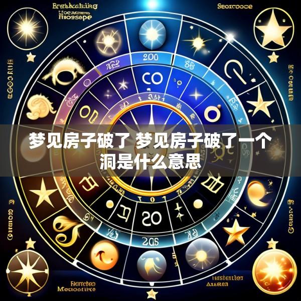 梦见房子破了 梦见房子破了一个洞是什么意思