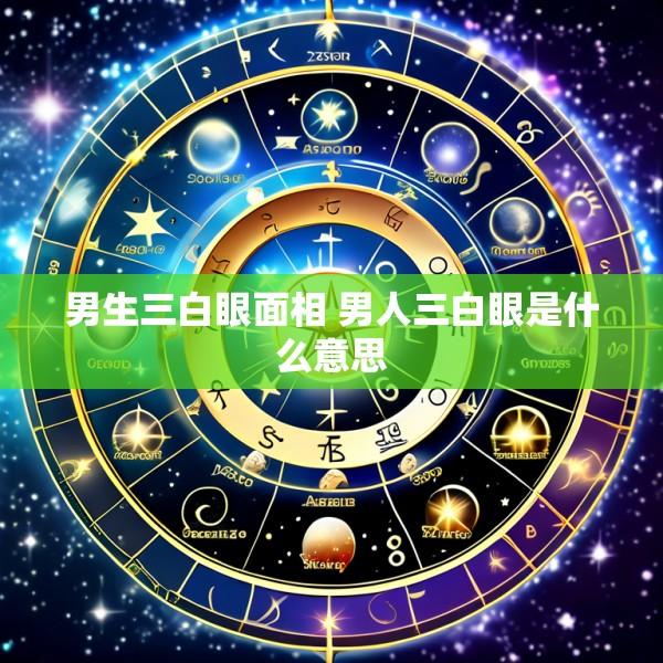 男生三白眼面相 男人三白眼是什么意思
