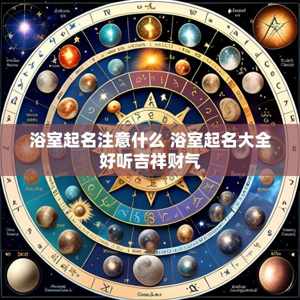 浴室起名注意什么 浴室起名大全好听吉祥财气