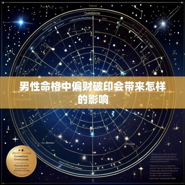 男性命格中偏财破印会带来怎样的影响