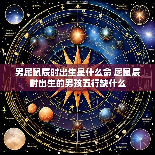 男属鼠辰时出生是什么命 属鼠辰时出生的男孩五行缺什么