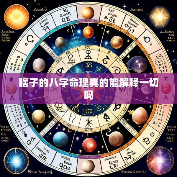 瞎子的八字命理真的能解释一切吗