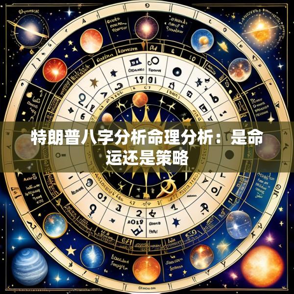 特朗普八字分析命理分析：是命运还是策略