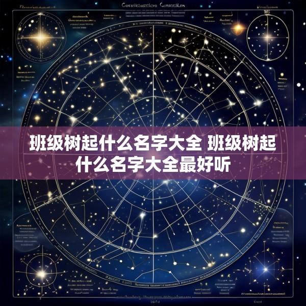 班级树起什么名字大全 班级树起什么名字大全最好听