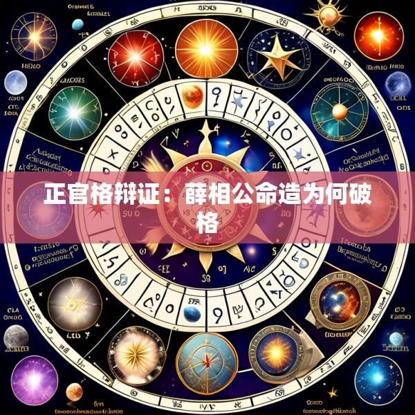 正官格辩证：薛相公命造为何破格