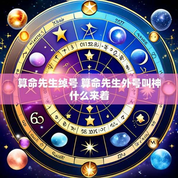算命先生绰号 算命先生外号叫神什么来着