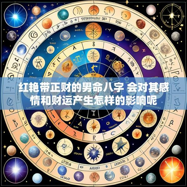 红艳带正财的男命八字 会对其感情和财运产生怎样的影响呢