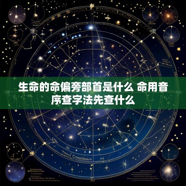 生命的命偏旁部首是什么 命用音序查字法先查什么
