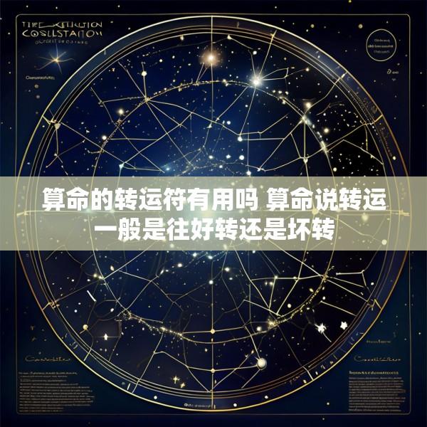 算命的转运符有用吗 算命说转运一般是往好转还是坏转