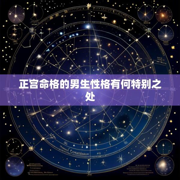 正宫命格的男生性格有何特别之处