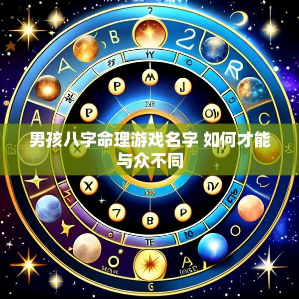 男孩八字命理游戏名字 如何才能与众不同