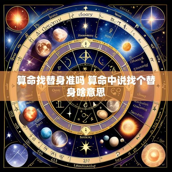 算命找替身准吗 算命中说找个替身啥意思