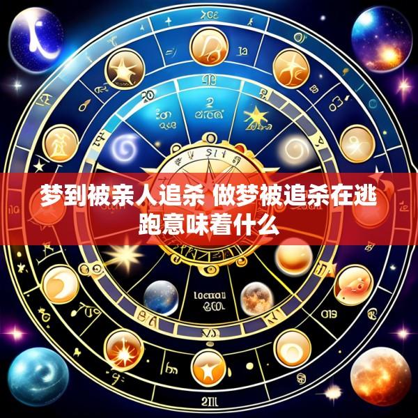 梦到被亲人追杀 做梦被追杀在逃跑意味着什么