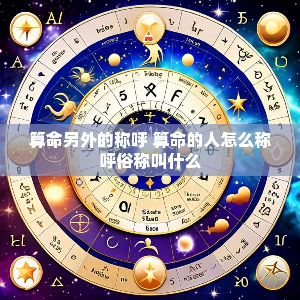 算命另外的称呼 算命的人怎么称呼俗称叫什么