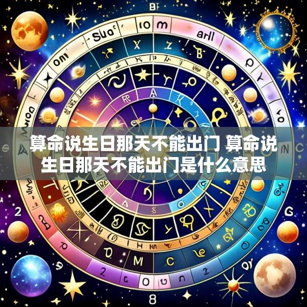 算命说生日那天不能出门 算命说生日那天不能出门是什么意思