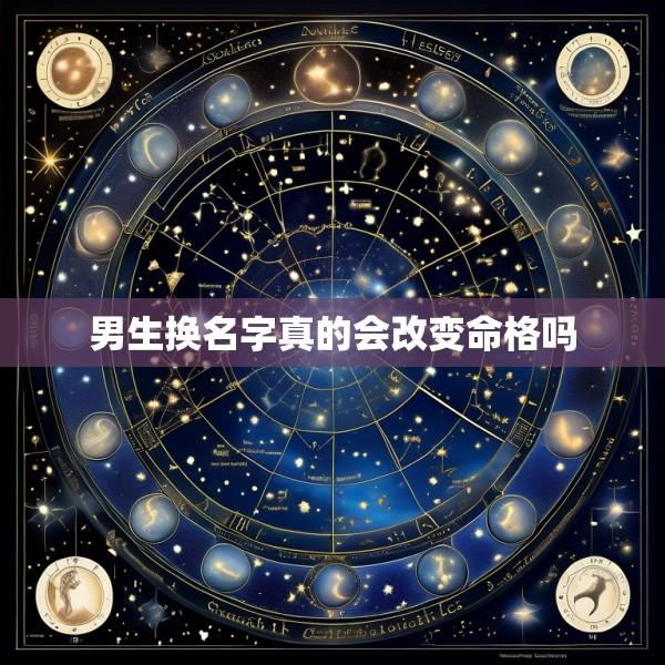 男生换名字真的会改变命格吗