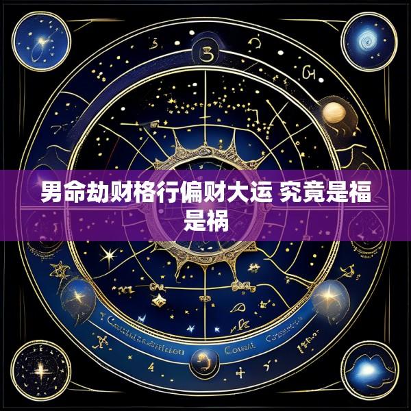 男命劫财格行偏财大运 究竟是福是祸