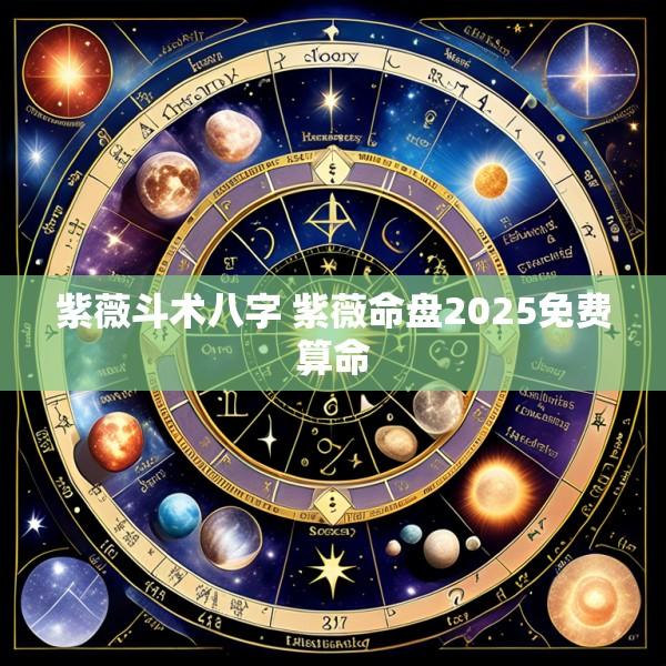 紫薇斗术八字 紫薇命盘2025免费算命