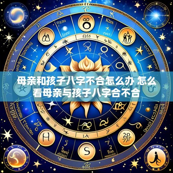 母亲和孩子八字不合怎么办 怎么看母亲与孩子八字合不合