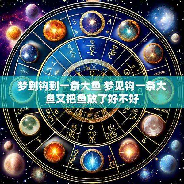 梦到钩到一条大鱼 梦见钩一条大鱼又把鱼放了好不好