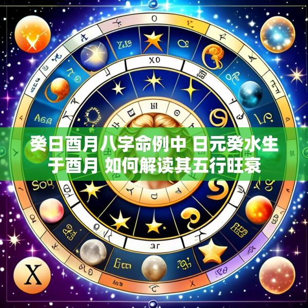 癸日酉月八字命例中 日元癸水生于酉月 如何解读其五行旺衰