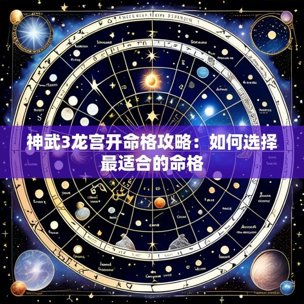 神武3龙宫开命格攻略：如何选择最适合的命格