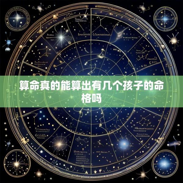 算命真的能算出有几个孩子的命格吗