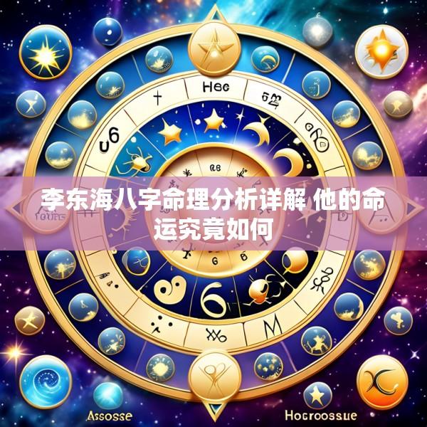 李东海八字命理分析详解 他的命运究竟如何