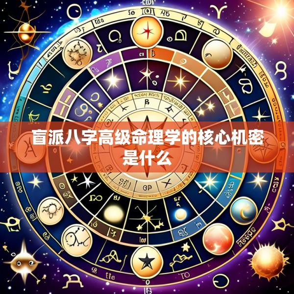 盲派八字高级命理学的核心机密是什么