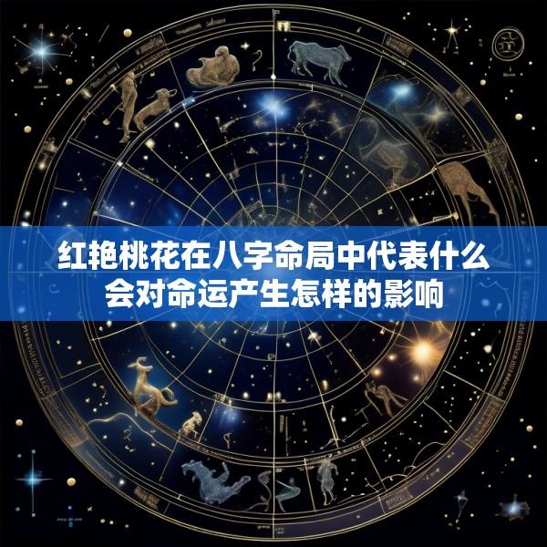 红艳桃花在八字命局中代表什么会对命运产生怎样的影响