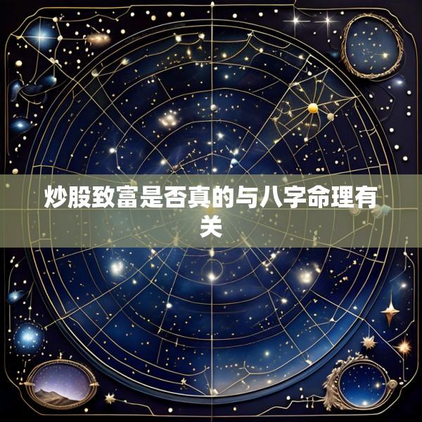 炒股致富是否真的与八字命理有关