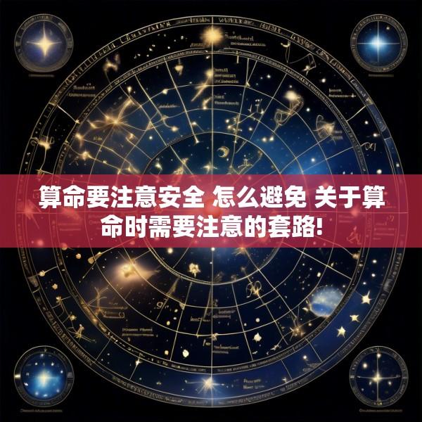 算命要注意安全 怎么避免 关于算命时需要注意的套路!