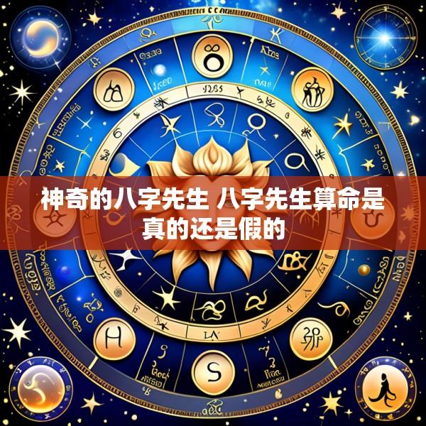神奇的八字先生 八字先生算命是真的还是假的