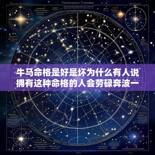牛马命格是好是坏为什么有人说拥有这种命格的人会劳碌奔波一生