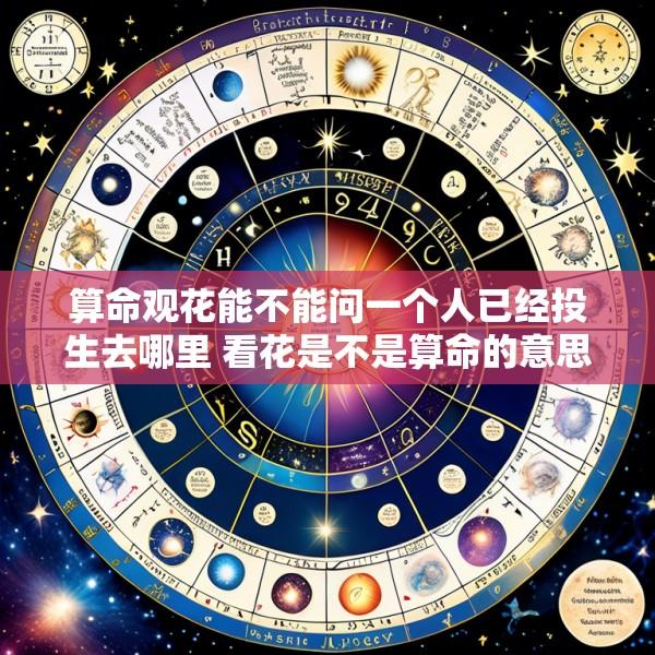 算命观花能不能问一个人已经投生去哪里 看花是不是算命的意思
