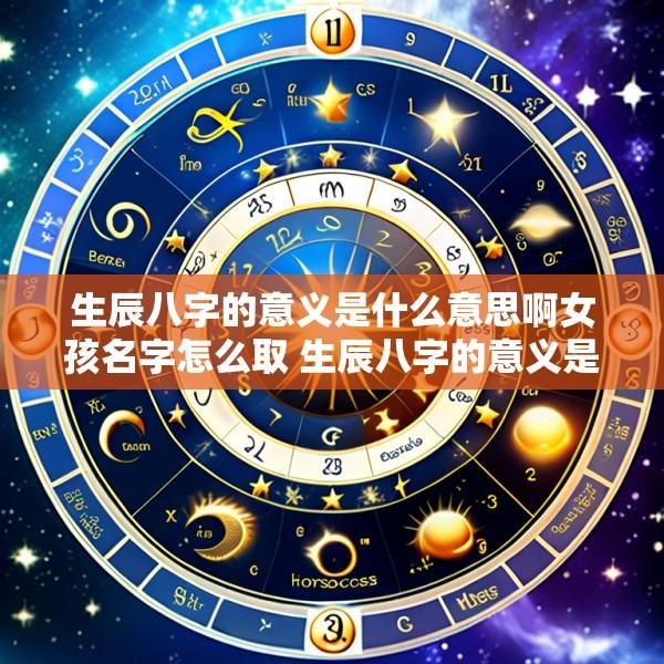 生辰八字的意义是什么意思啊女孩名字怎么取 生辰八字的意义是什么意思啊女孩名字怎么取好听
