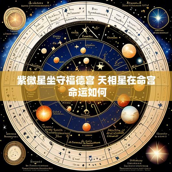 紫微星坐守福德宫 天相星在命宫 命运如何