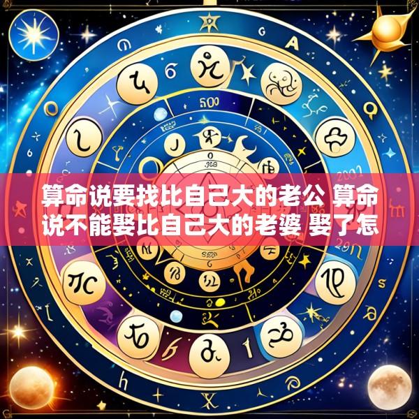 算命说要找比自己大的老公 算命说不能娶比自己大的老婆 娶了怎么化解