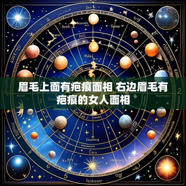 眉毛上面有疤痕面相 右边眉毛有疤痕的女人面相