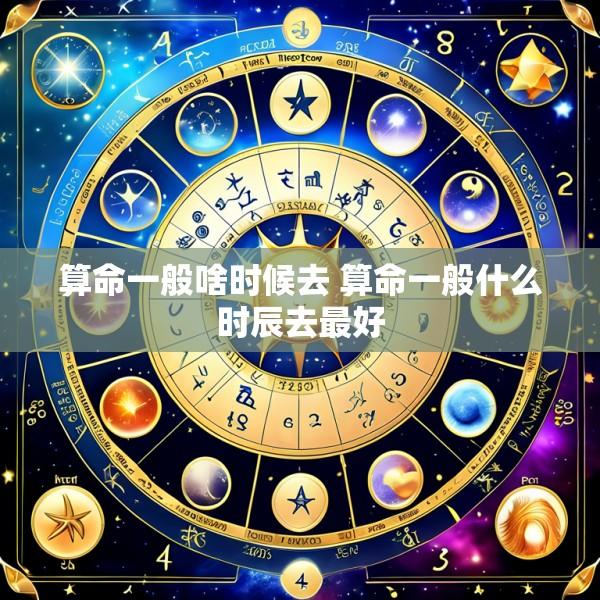 算命一般啥时候去 算命一般什么时辰去最好