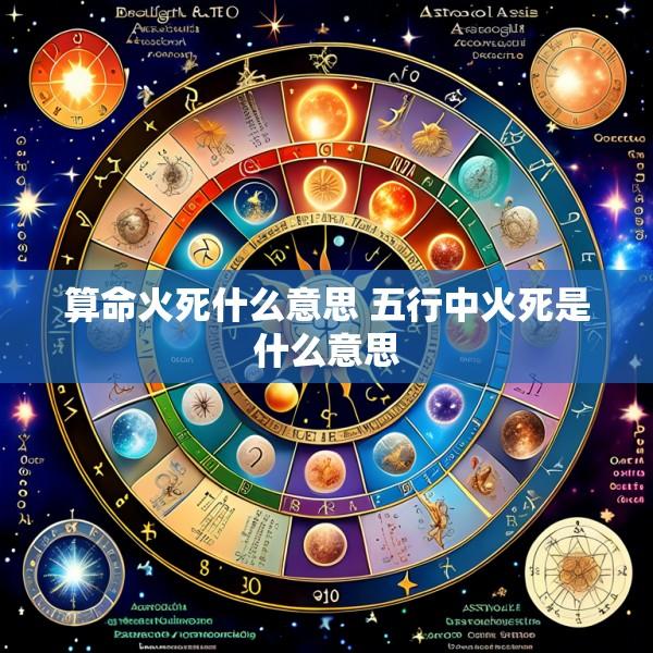 算命火死什么意思 五行中火死是什么意思