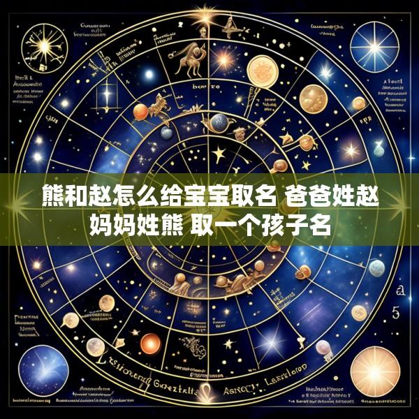 熊和赵怎么给宝宝取名 爸爸姓赵妈妈姓熊 取一个孩子名