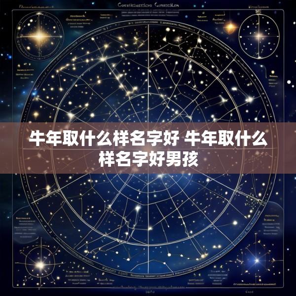 牛年取什么样名字好 牛年取什么样名字好男孩