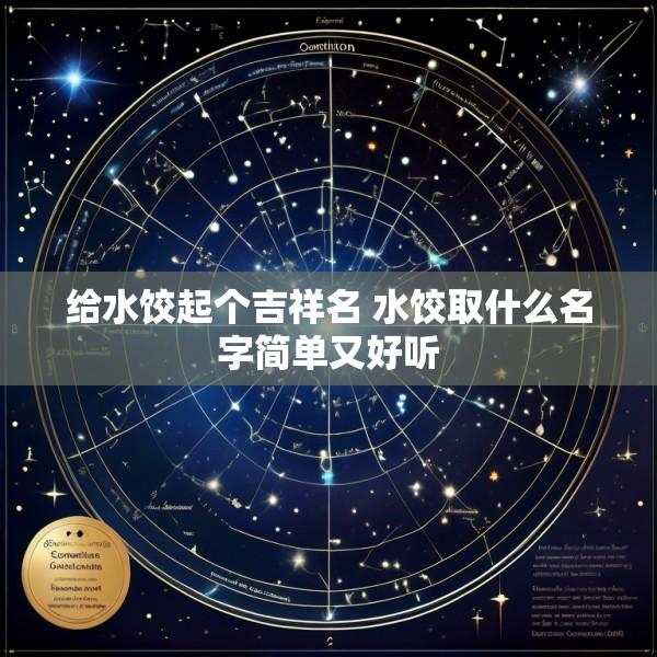 给水饺起个吉祥名 水饺取什么名字简单又好听