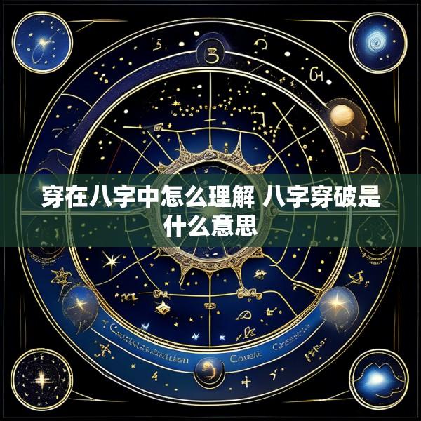 穿在八字中怎么理解 八字穿破是什么意思