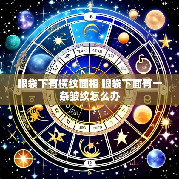 眼袋下有横纹面相 眼袋下面有一条皱纹怎么办